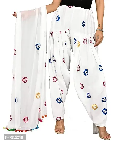 Stitched Casual Cotton Printed Patiala Salwar With Dupatta, Waist Size:  Free at Rs 355/piece in Jaipur